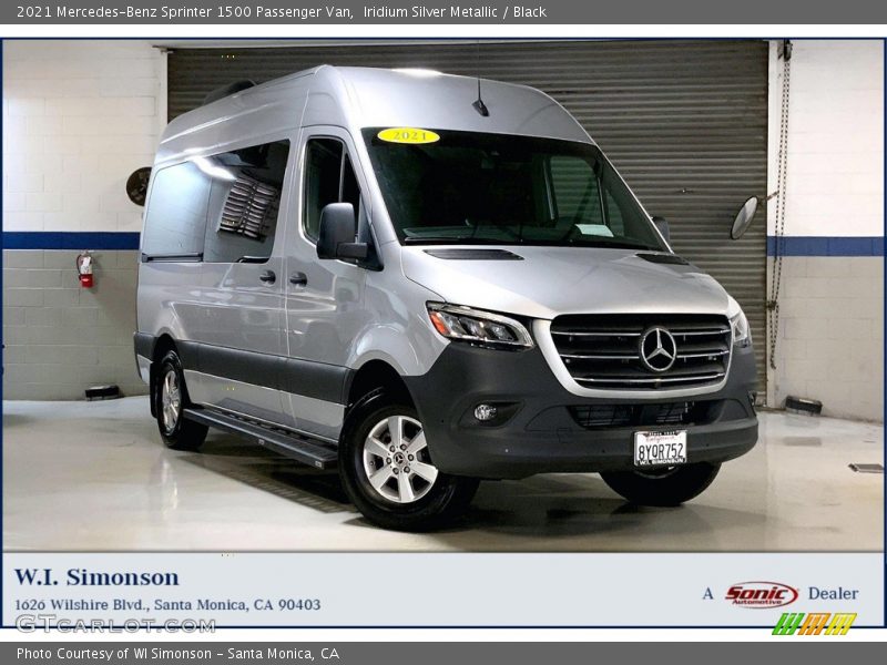 Iridium Silver Metallic / Black 2021 Mercedes-Benz Sprinter 1500 Passenger Van