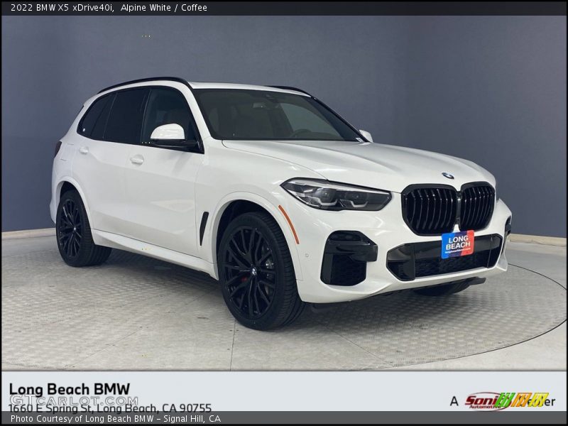 Alpine White / Coffee 2022 BMW X5 xDrive40i