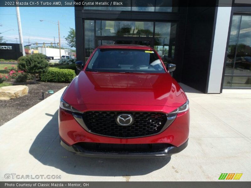 Soul Red Crystal Metallic / Black 2022 Mazda CX-5 Turbo AWD