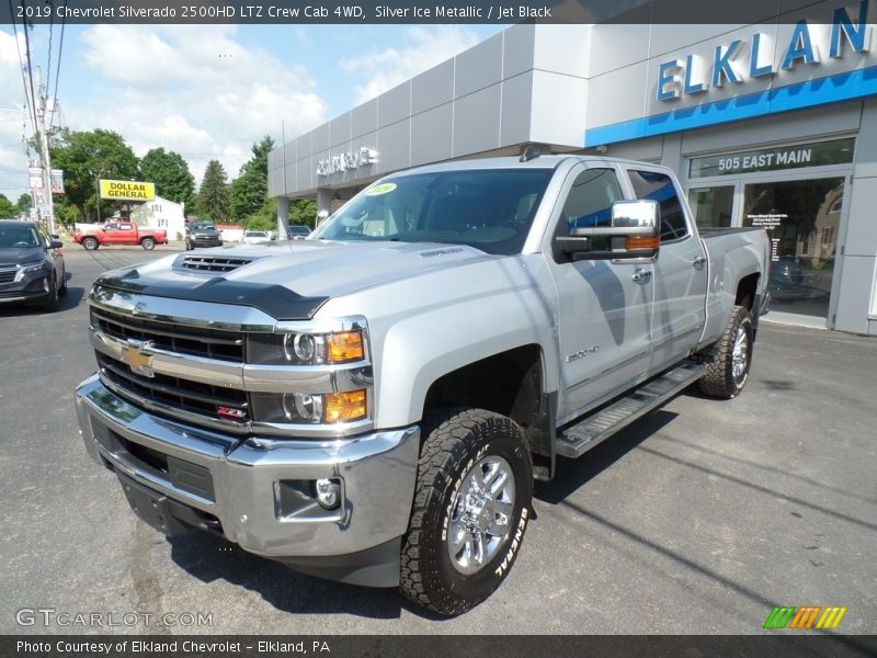 Silver Ice Metallic / Jet Black 2019 Chevrolet Silverado 2500HD LTZ Crew Cab 4WD