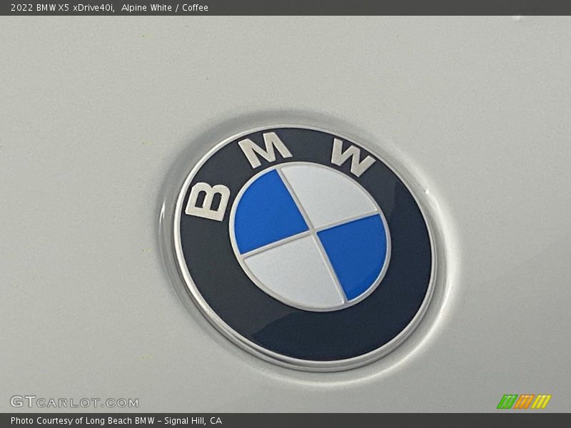 Alpine White / Coffee 2022 BMW X5 xDrive40i