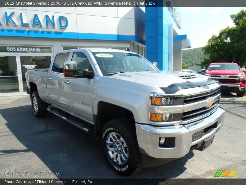 Silver Ice Metallic / Jet Black 2019 Chevrolet Silverado 2500HD LTZ Crew Cab 4WD
