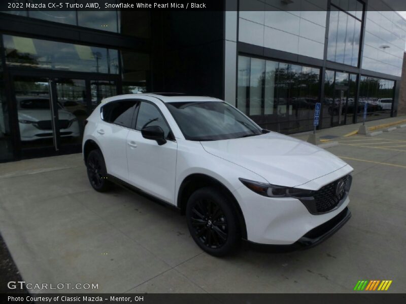 Snowflake White Pearl Mica / Black 2022 Mazda CX-5 Turbo AWD