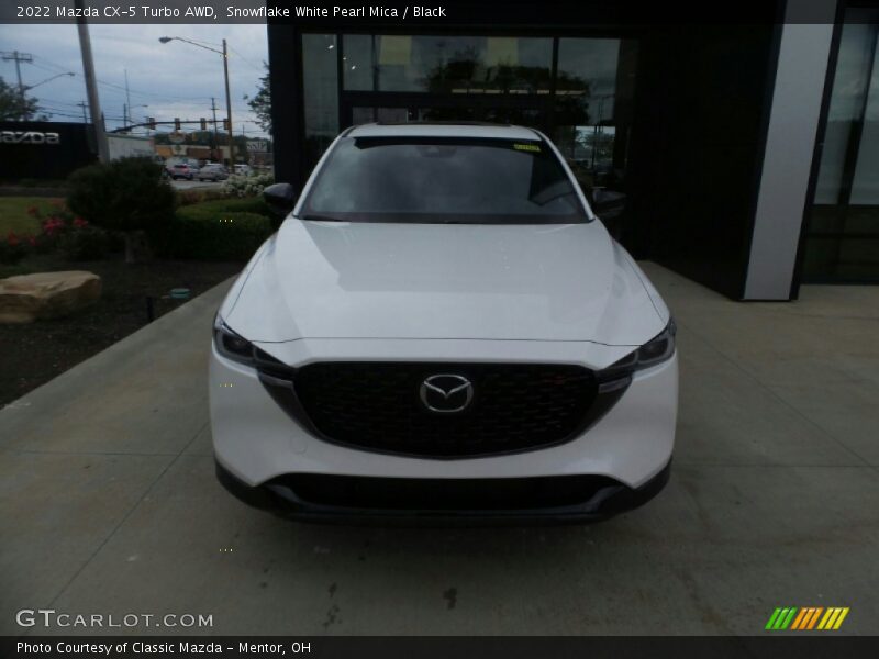 Snowflake White Pearl Mica / Black 2022 Mazda CX-5 Turbo AWD
