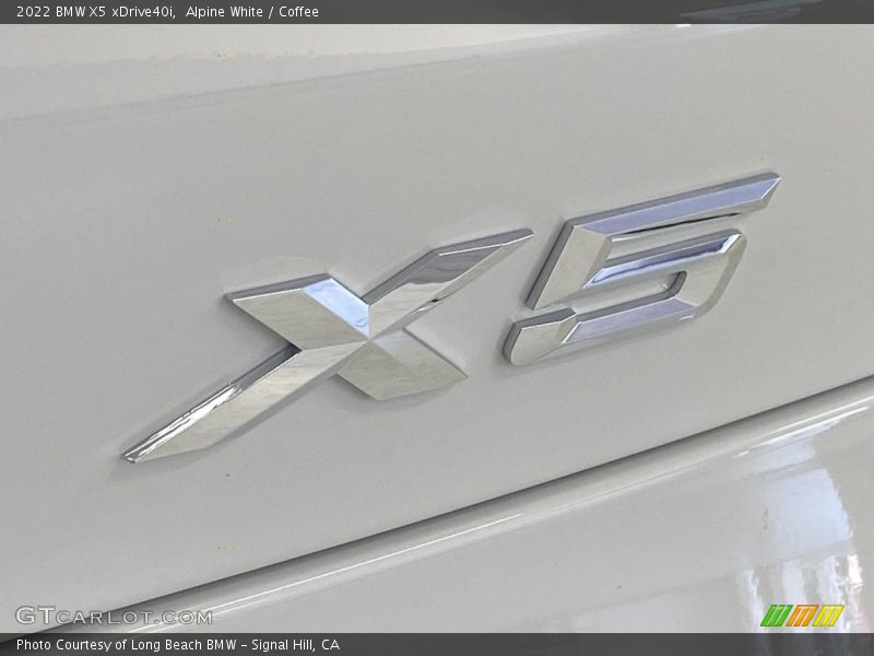 Alpine White / Coffee 2022 BMW X5 xDrive40i
