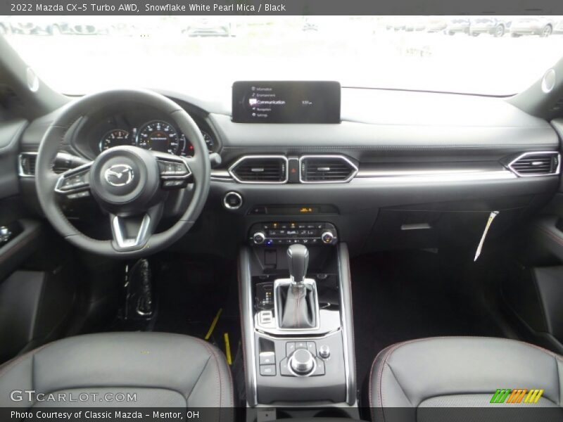 Snowflake White Pearl Mica / Black 2022 Mazda CX-5 Turbo AWD