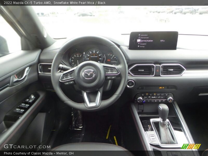 Snowflake White Pearl Mica / Black 2022 Mazda CX-5 Turbo AWD