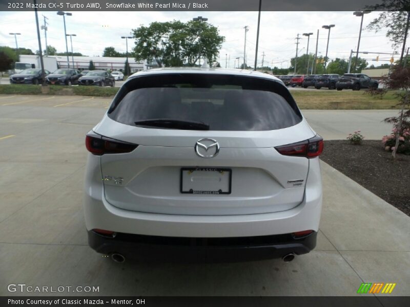 Snowflake White Pearl Mica / Black 2022 Mazda CX-5 Turbo AWD