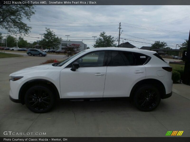Snowflake White Pearl Mica / Black 2022 Mazda CX-5 Turbo AWD