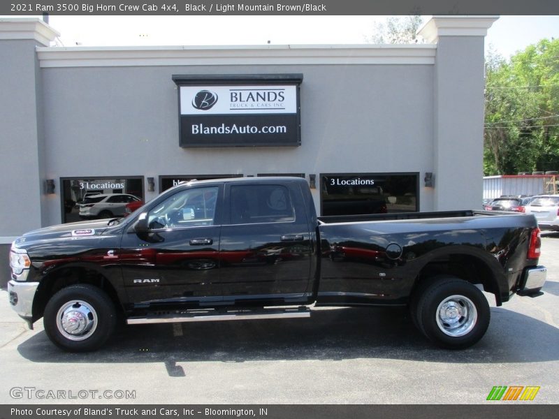 Black / Light Mountain Brown/Black 2021 Ram 3500 Big Horn Crew Cab 4x4