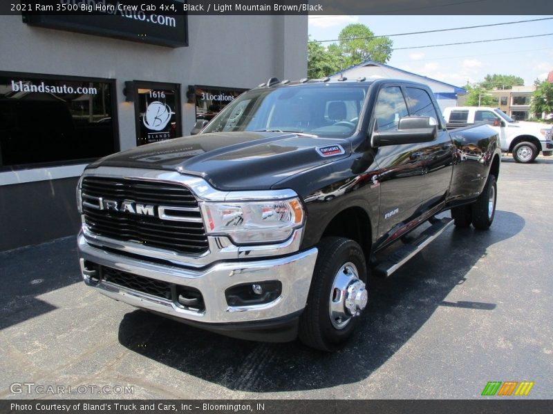 Black / Light Mountain Brown/Black 2021 Ram 3500 Big Horn Crew Cab 4x4