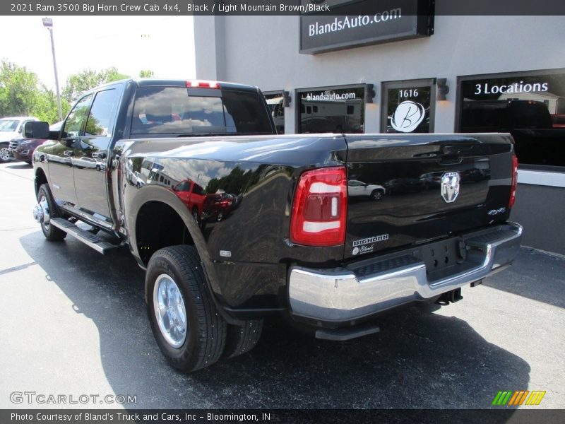 Black / Light Mountain Brown/Black 2021 Ram 3500 Big Horn Crew Cab 4x4