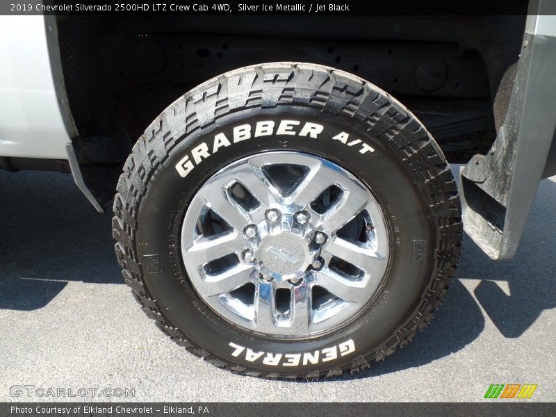 Silver Ice Metallic / Jet Black 2019 Chevrolet Silverado 2500HD LTZ Crew Cab 4WD
