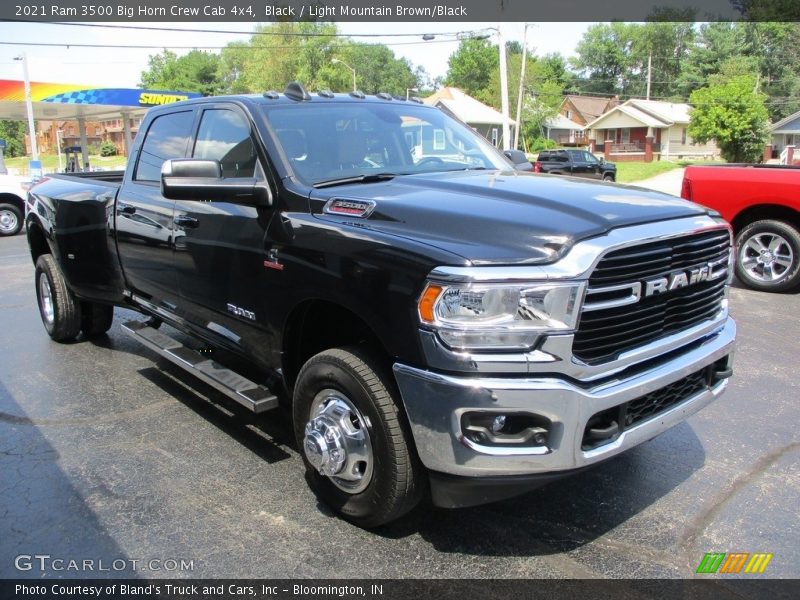 Black / Light Mountain Brown/Black 2021 Ram 3500 Big Horn Crew Cab 4x4
