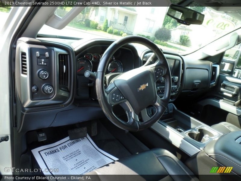 Silver Ice Metallic / Jet Black 2019 Chevrolet Silverado 2500HD LTZ Crew Cab 4WD