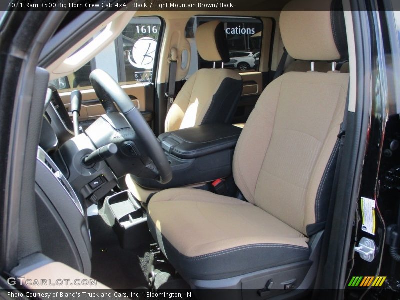 Black / Light Mountain Brown/Black 2021 Ram 3500 Big Horn Crew Cab 4x4