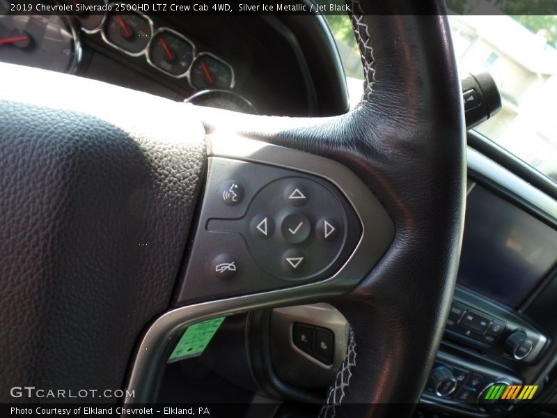 Silver Ice Metallic / Jet Black 2019 Chevrolet Silverado 2500HD LTZ Crew Cab 4WD