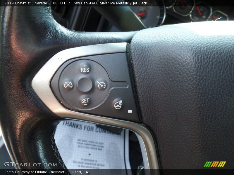 Silver Ice Metallic / Jet Black 2019 Chevrolet Silverado 2500HD LTZ Crew Cab 4WD