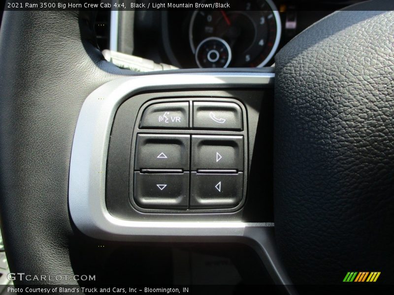 Black / Light Mountain Brown/Black 2021 Ram 3500 Big Horn Crew Cab 4x4
