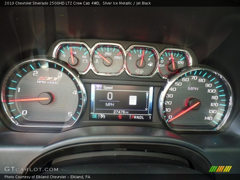 Silver Ice Metallic / Jet Black 2019 Chevrolet Silverado 2500HD LTZ Crew Cab 4WD