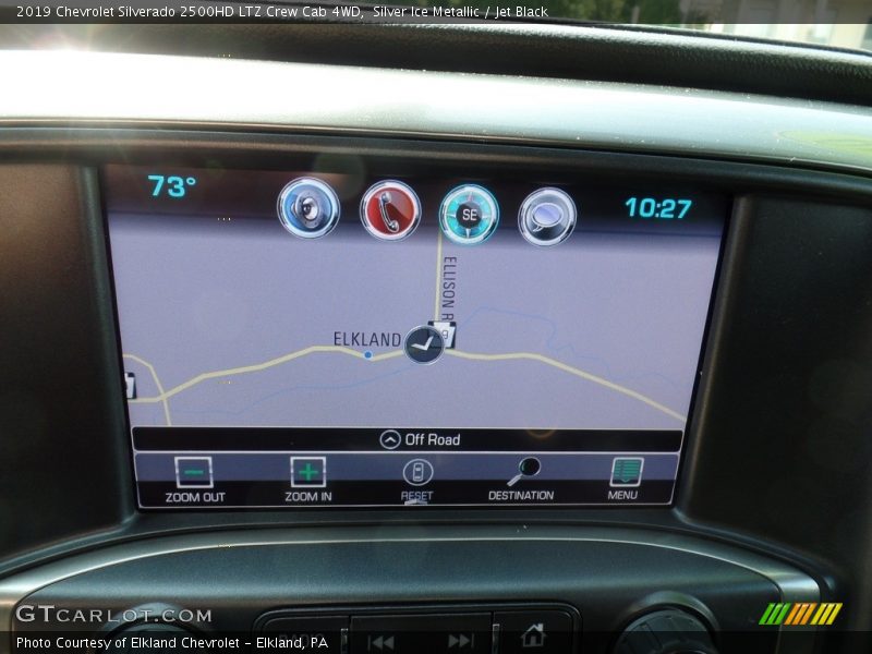 Silver Ice Metallic / Jet Black 2019 Chevrolet Silverado 2500HD LTZ Crew Cab 4WD