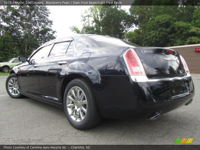 Blackberry Pearl / Dark Frost Beige/Light Frost Beige 2012 Chrysler 300 Limited