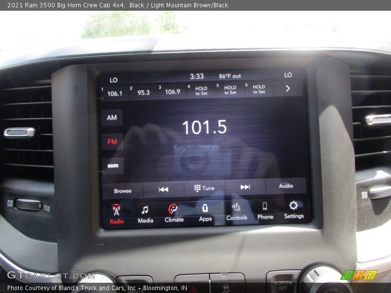 Black / Light Mountain Brown/Black 2021 Ram 3500 Big Horn Crew Cab 4x4