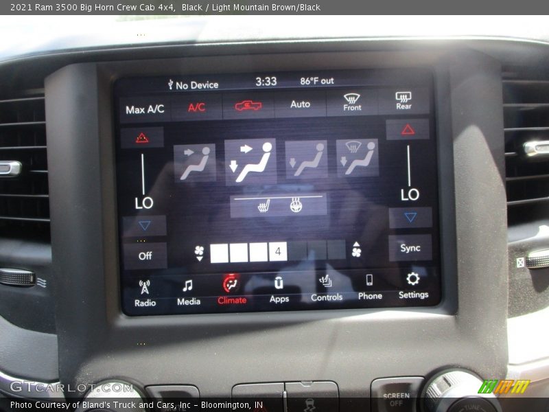 Black / Light Mountain Brown/Black 2021 Ram 3500 Big Horn Crew Cab 4x4