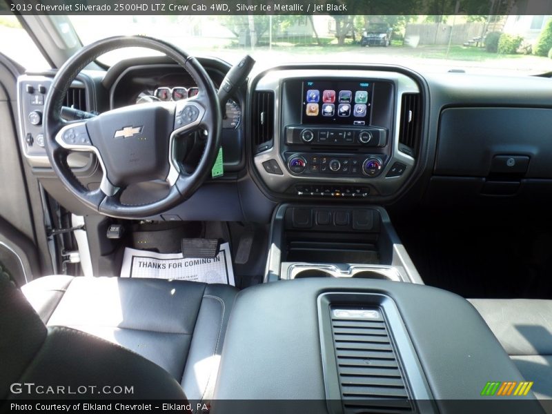Silver Ice Metallic / Jet Black 2019 Chevrolet Silverado 2500HD LTZ Crew Cab 4WD
