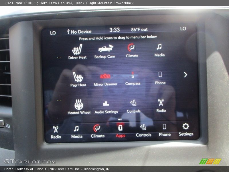 Black / Light Mountain Brown/Black 2021 Ram 3500 Big Horn Crew Cab 4x4