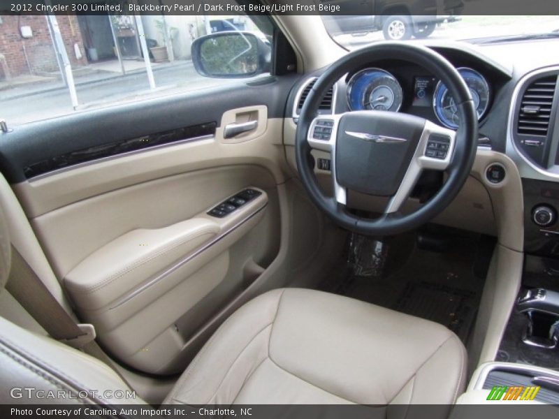 Blackberry Pearl / Dark Frost Beige/Light Frost Beige 2012 Chrysler 300 Limited