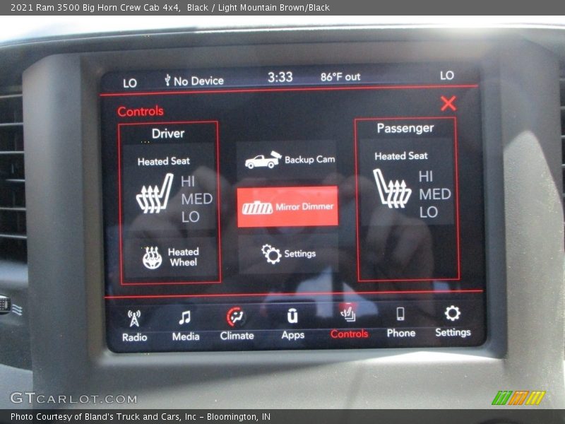 Black / Light Mountain Brown/Black 2021 Ram 3500 Big Horn Crew Cab 4x4