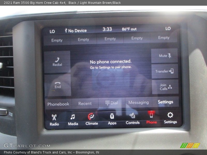 Black / Light Mountain Brown/Black 2021 Ram 3500 Big Horn Crew Cab 4x4