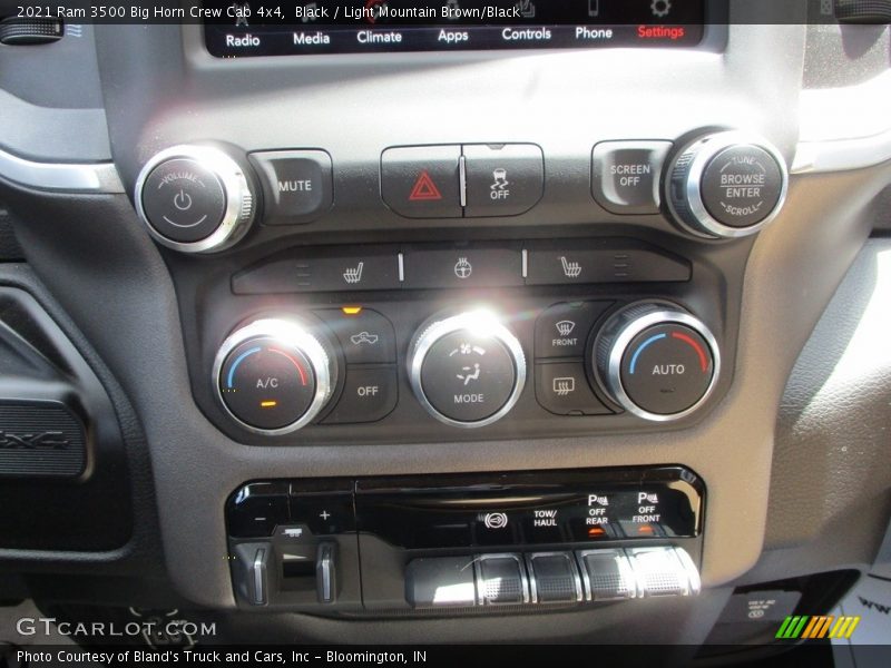 Black / Light Mountain Brown/Black 2021 Ram 3500 Big Horn Crew Cab 4x4