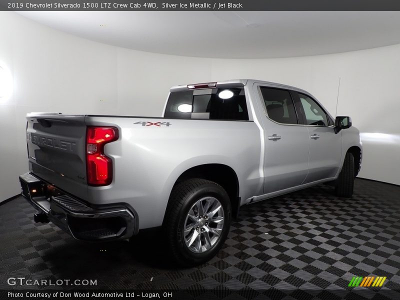 Silver Ice Metallic / Jet Black 2019 Chevrolet Silverado 1500 LTZ Crew Cab 4WD