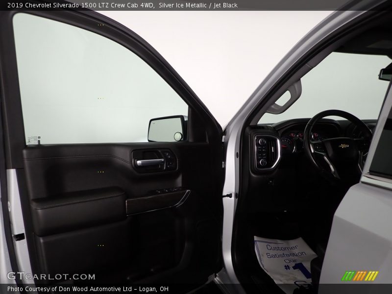 Silver Ice Metallic / Jet Black 2019 Chevrolet Silverado 1500 LTZ Crew Cab 4WD
