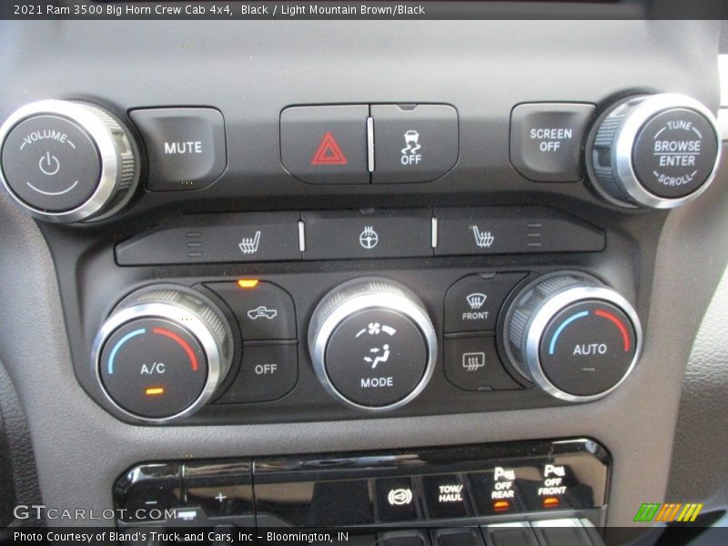 Black / Light Mountain Brown/Black 2021 Ram 3500 Big Horn Crew Cab 4x4