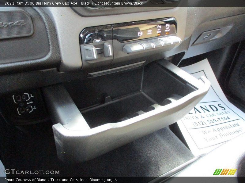 Black / Light Mountain Brown/Black 2021 Ram 3500 Big Horn Crew Cab 4x4