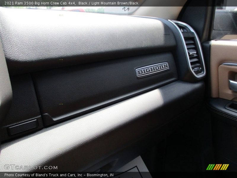 Black / Light Mountain Brown/Black 2021 Ram 3500 Big Horn Crew Cab 4x4