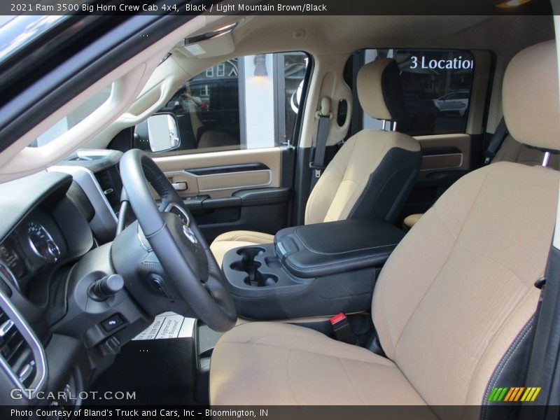 Black / Light Mountain Brown/Black 2021 Ram 3500 Big Horn Crew Cab 4x4