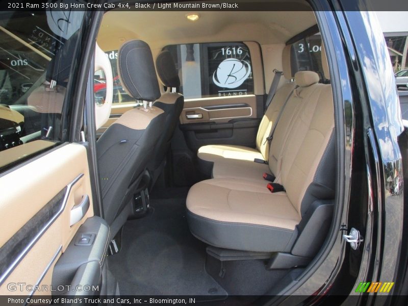Black / Light Mountain Brown/Black 2021 Ram 3500 Big Horn Crew Cab 4x4