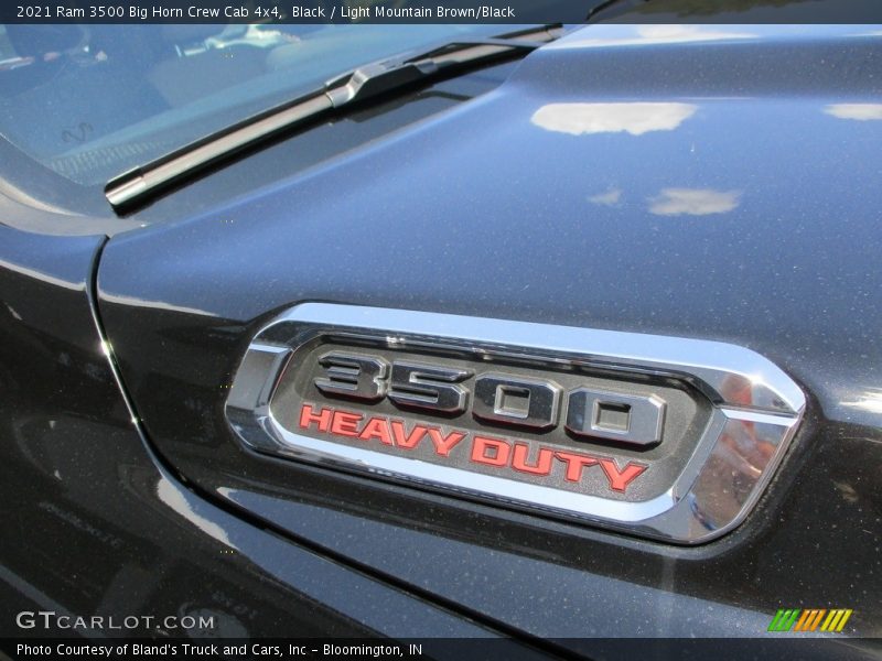 Black / Light Mountain Brown/Black 2021 Ram 3500 Big Horn Crew Cab 4x4