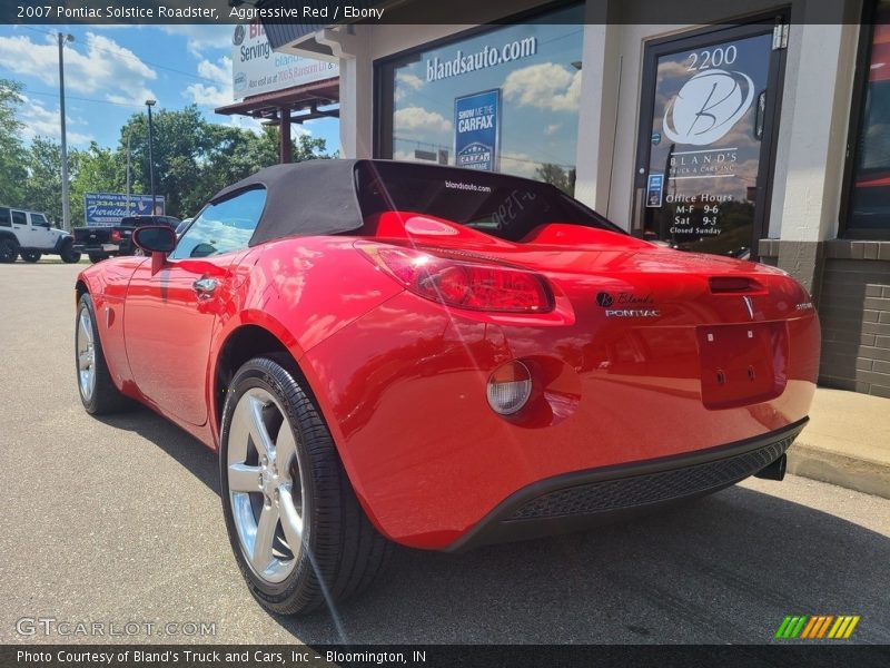 Aggressive Red / Ebony 2007 Pontiac Solstice Roadster