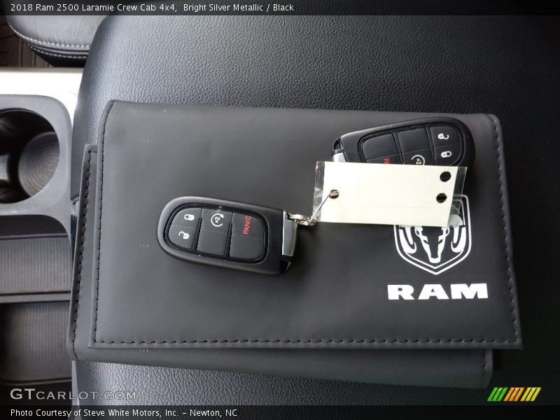 Bright Silver Metallic / Black 2018 Ram 2500 Laramie Crew Cab 4x4