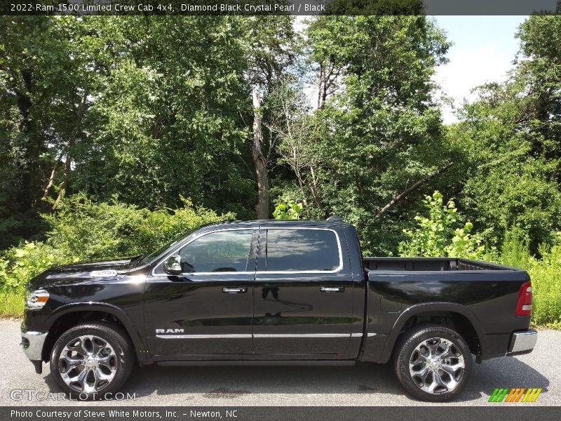 Diamond Black Crystal Pearl / Black 2022 Ram 1500 Limited Crew Cab 4x4