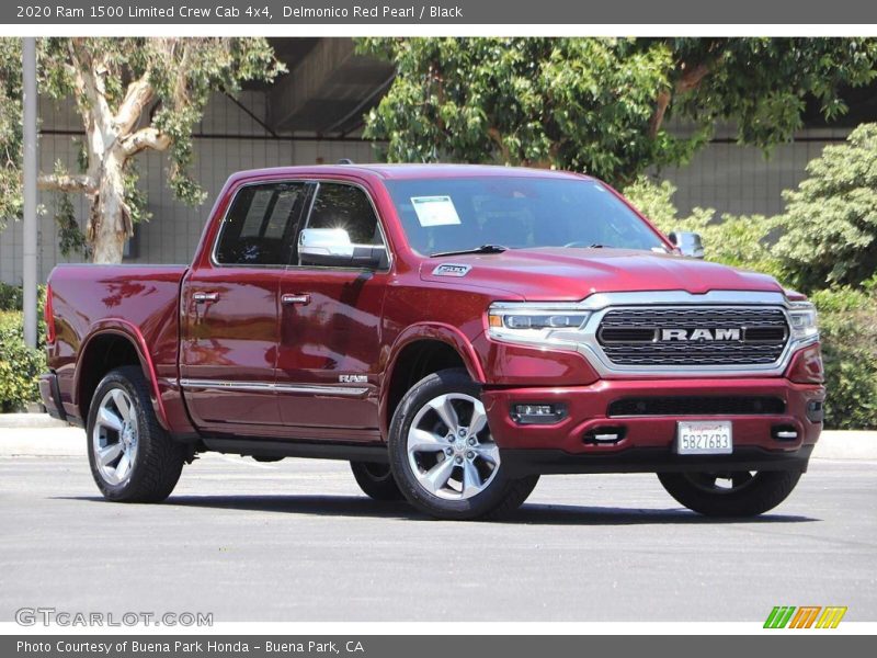 Delmonico Red Pearl / Black 2020 Ram 1500 Limited Crew Cab 4x4