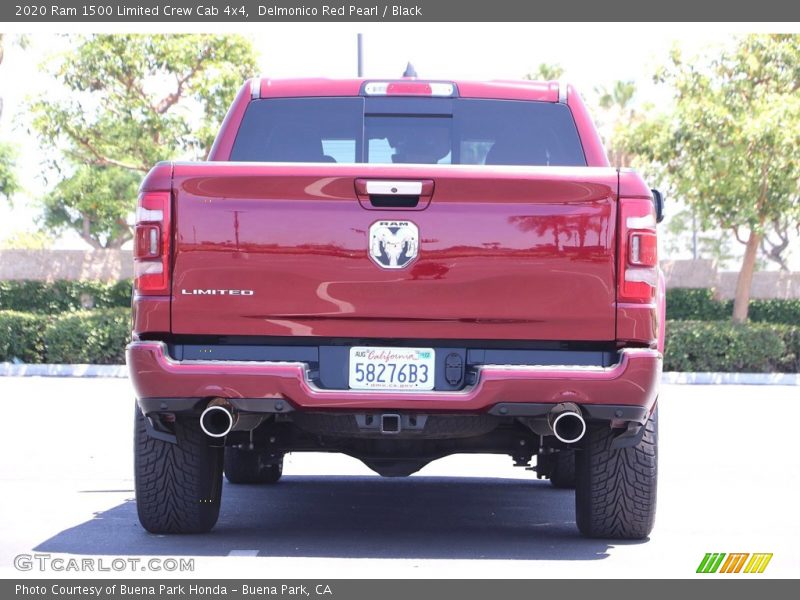 Delmonico Red Pearl / Black 2020 Ram 1500 Limited Crew Cab 4x4