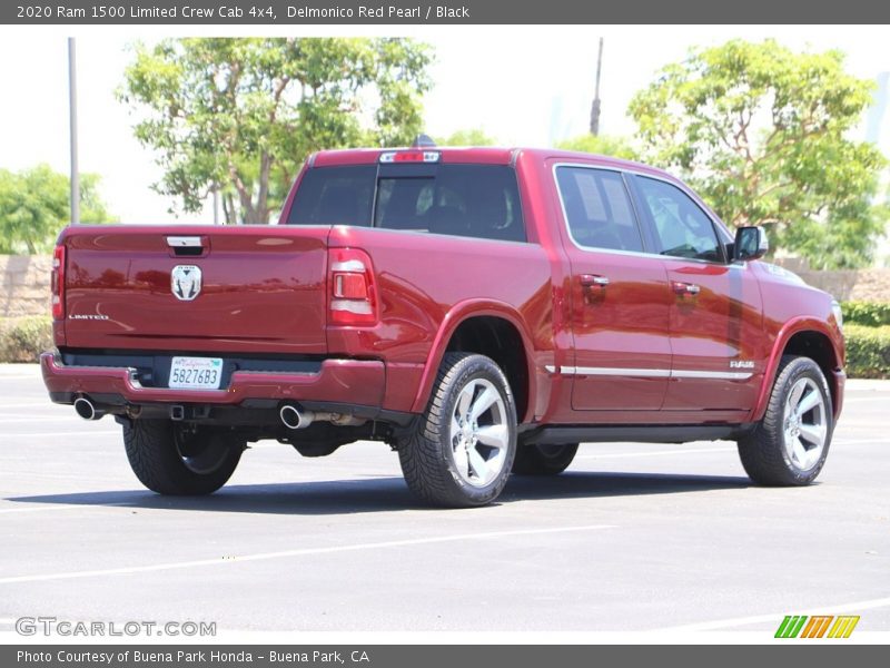 Delmonico Red Pearl / Black 2020 Ram 1500 Limited Crew Cab 4x4