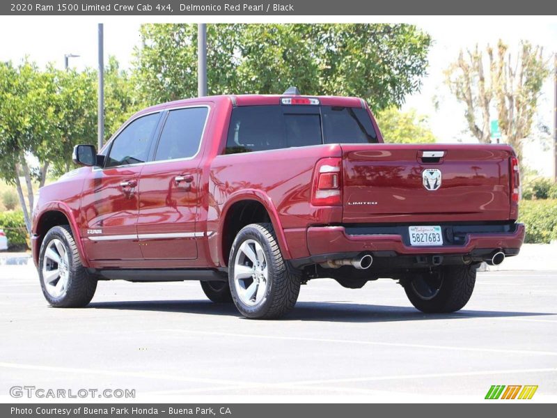 Delmonico Red Pearl / Black 2020 Ram 1500 Limited Crew Cab 4x4
