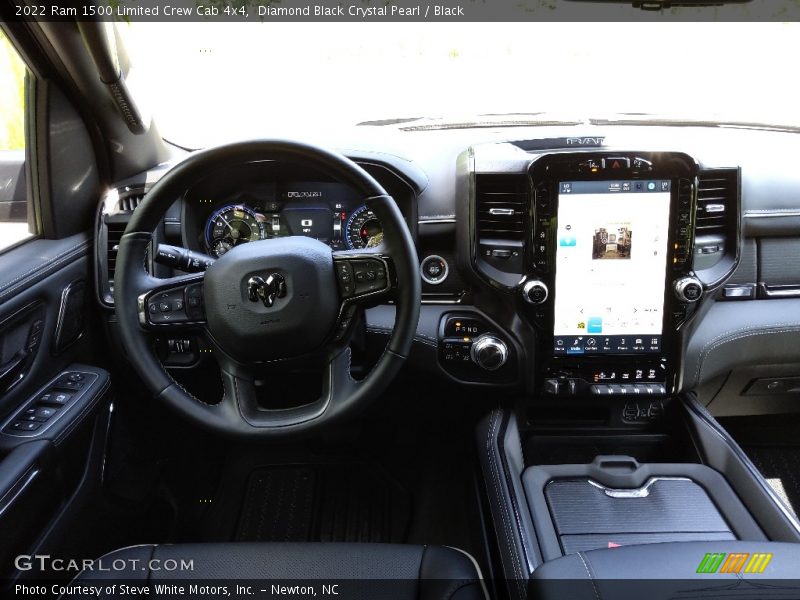 Diamond Black Crystal Pearl / Black 2022 Ram 1500 Limited Crew Cab 4x4